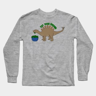 Eat Your Greens Dino Long Sleeve T-Shirt